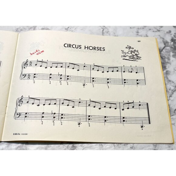Vintage Car Tune Land Piano Book for Beginners 40s Sheet Music Gene Byrnes Illus - Picture 8 of 8